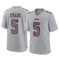SF.49ers #5 Mike Evans Player Gray Atmosphere Fashion Home Game PETTCS Stitched Jerseys