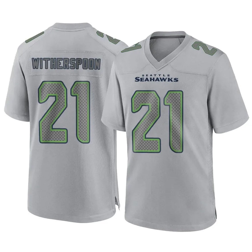 S.Seahawks #21 Devon Witherspoon Player Gray Atmosphere Fashion Home Game PETTCS Stitched Jerseys
