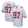 SF.49ers #97 Nick Bosa Player White Home Game PETTCS Stitched Jerseys