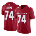 A.Cardinals #74 Isaiah Adams Player Cardinal Vapor F.U.S.E. Limited Home Game PETTCS Stitched Jerseys