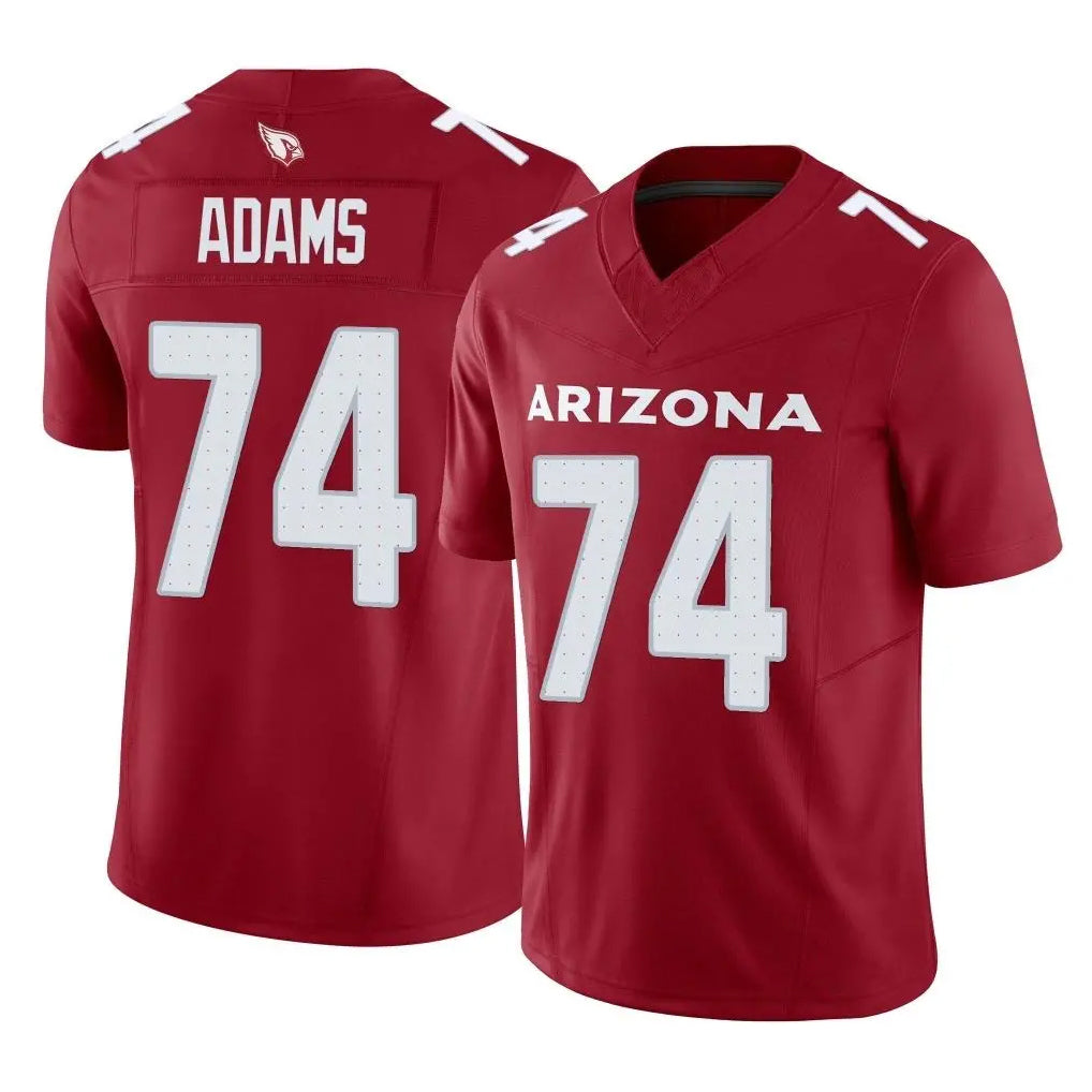A.Cardinals #74 Isaiah Adams Player Cardinal Vapor F.U.S.E. Limited Home Game PETTCS Stitched Jerseys