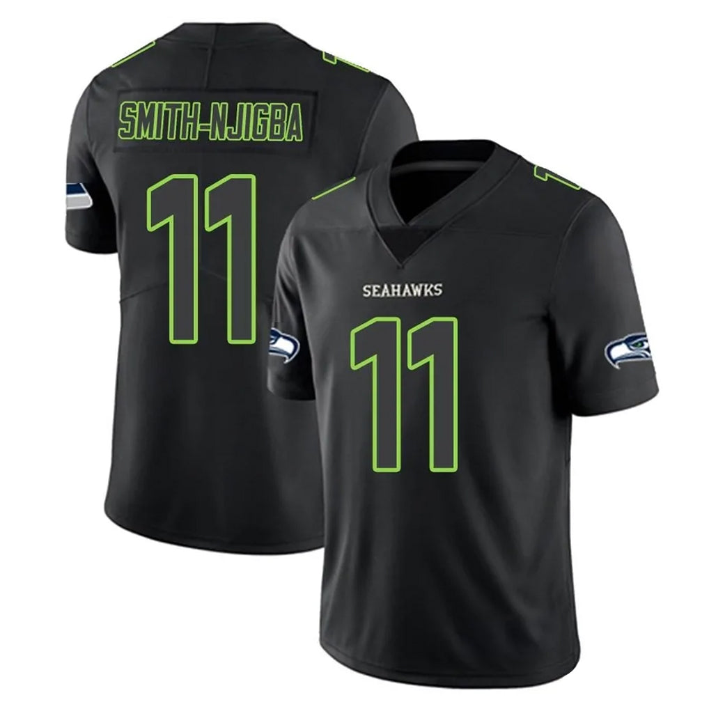 S.Seahawks #11 Jaxon Smith-Njigba Player Black Impact Limited Home Game PETTCS Stitched Jerseys