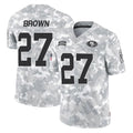 SF.49ers #27 Ji'Ayir Brown Player Arctic Camo Limited Salute To Service Home Game PETTCS Stitched Jerseys