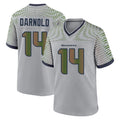 S.Seahawks #14 Sam Darnold Player Grey 2025 Rivalries Collection Home Game PETTCS Stitched Jerseys
