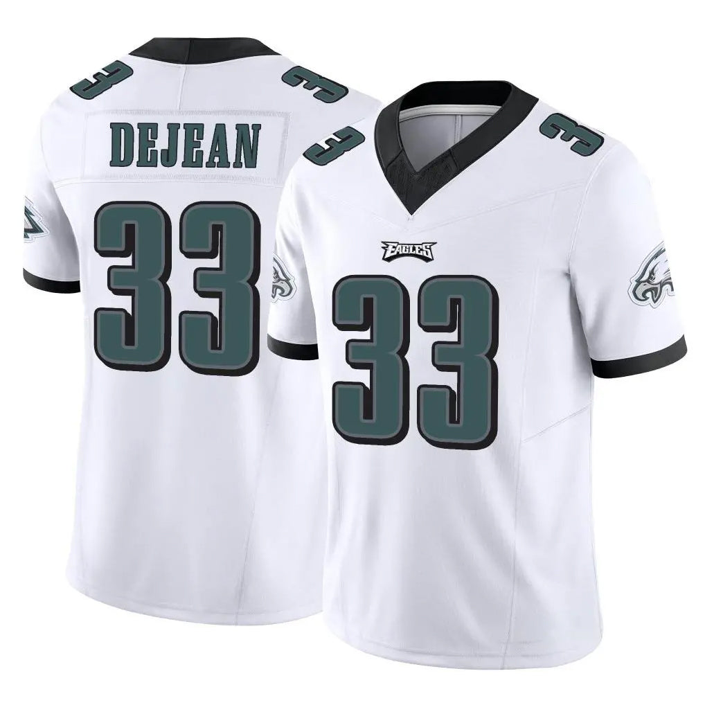 P.Eagles #33 Cooper DeJean Player White Limited Vapor F.U.S.E. Home Game PETTCS Stitched Jerseys