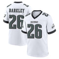 P.Eagles #26 Saquon Barkley Player White Game Home PETTCS Stitched Jerseys