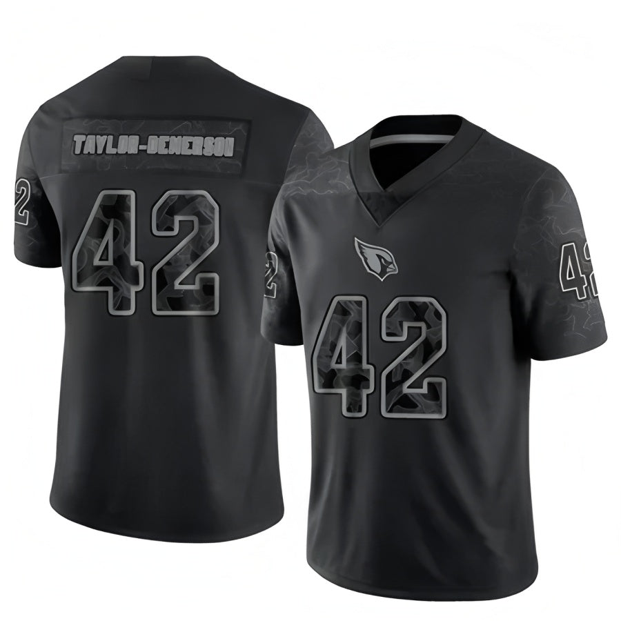 A.Cardinals #42 Dadrion Taylor-Demerson Player Black RFLCTV Limited PETTCS Stitched Jerseys