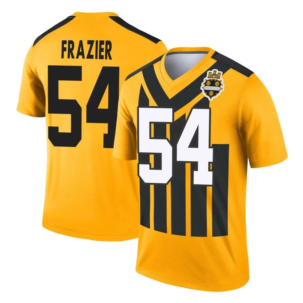 P.Steelers #54 Zach Frazier Player Gold Legend Limited 1933 Throwback Performance Home Game PETTCS Stitched Jerseys