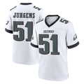 P.Eagles #51 Cam Jurgens Player White Game Home PETTCS Stitched Jerseys