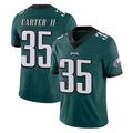 P.Eagles #35 Michael Carter II Player Team Color Green Vapor Untouchable Home Game PETTCS Stitched Jerseys