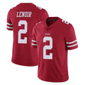 SF.49ers #2 Deommodore Lenoir Player Red Limited Vapor Untouchable Home Game PETTCS Stitched Jerseys