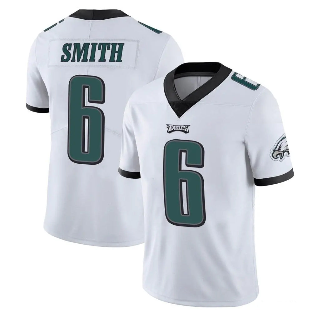 P.Eagles #6 DeVonta Smith Player White Limited Vapor Untouchable Home Game PETTCS Stitched Jerseys