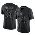 P.Steelers #54 Zach Frazier Player Black Reflective Limited Home Game PETTCS Stitched Jerseys