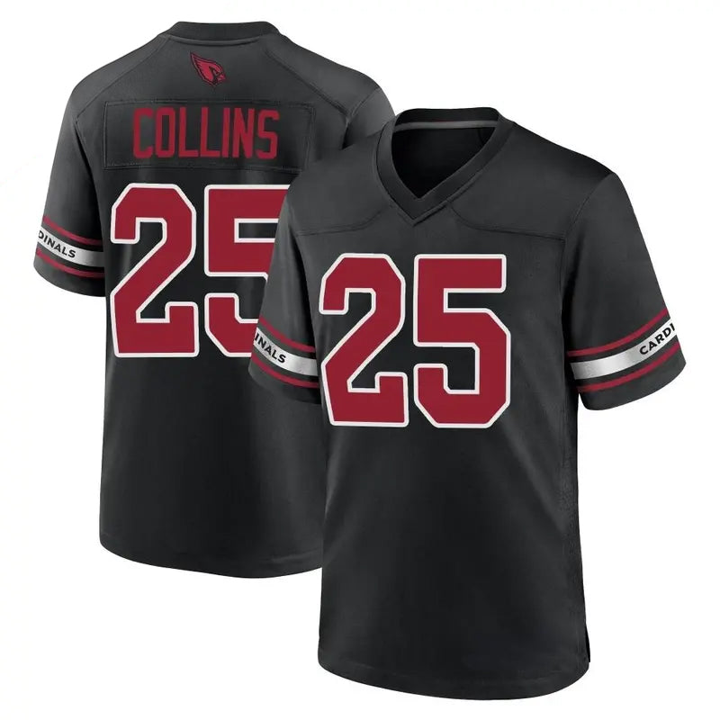 A.Cardinals #25 Zaven Collins Player Black Game Home PETTCS Stitched Jerseys