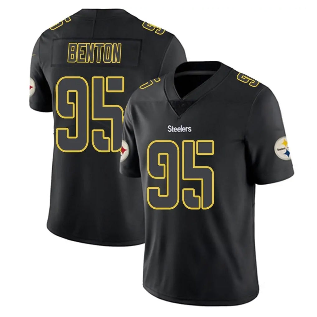 P.Steelers #95 Keeanu Benton Player Black Impact Limited Home Game PETTCS Stitched Jerseys