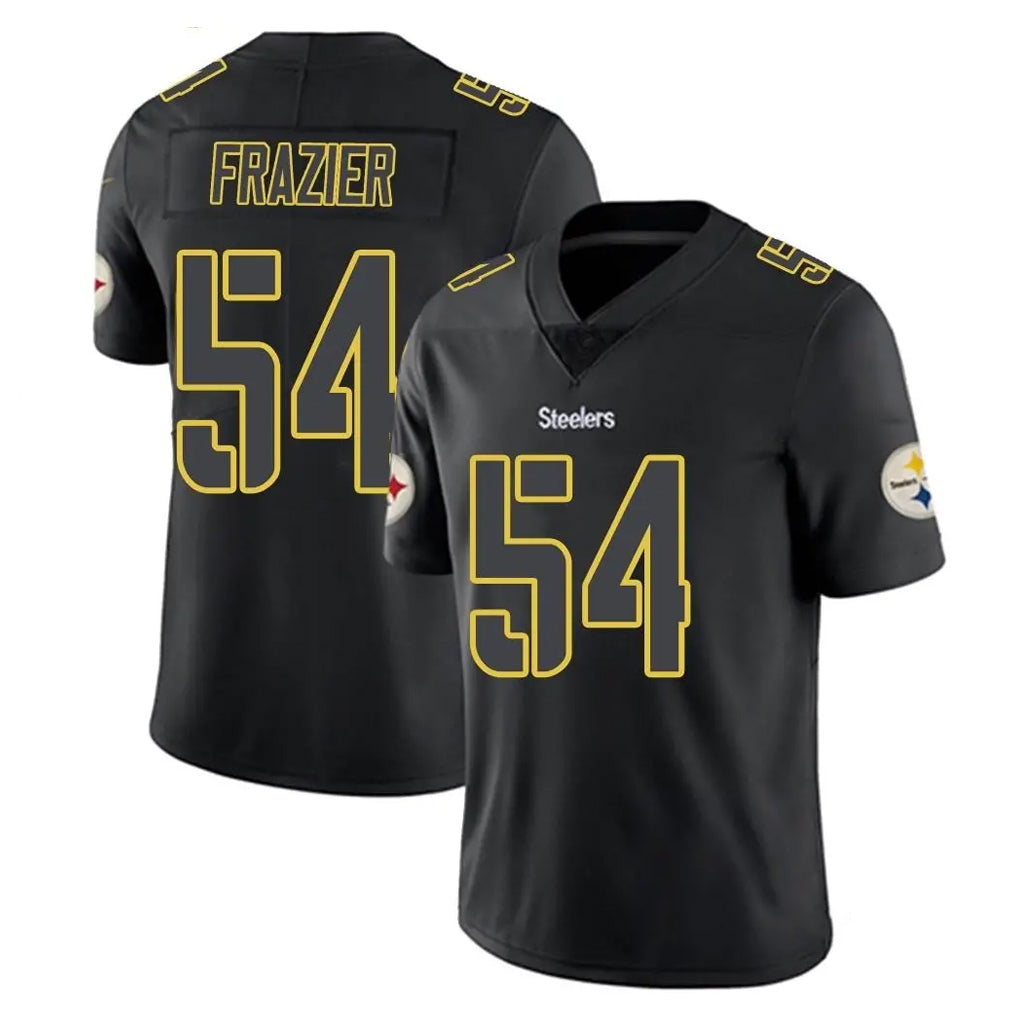 P.Steelers #54 Zach Frazier Player Black Impact Limited Home Game PETTCS Stitched Jerseys