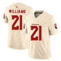 A.Cardinals #21 Garrett Williams Player Cream Rivalries Collection Vapor Limited Home Game PETTCS Stitched Jerseys