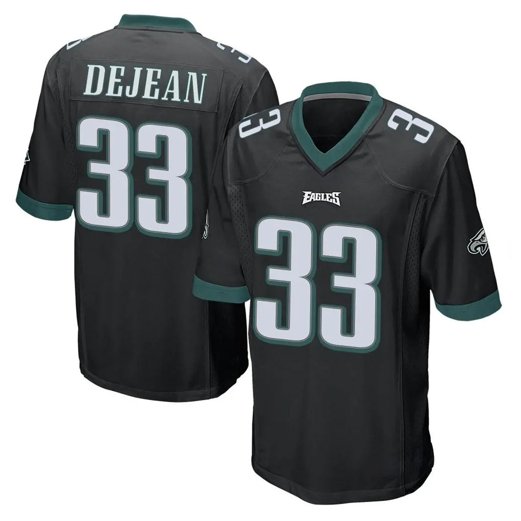 P.Eagles #33 Cooper DeJean Player Black Home Game PETTCS Stitched Jerseys