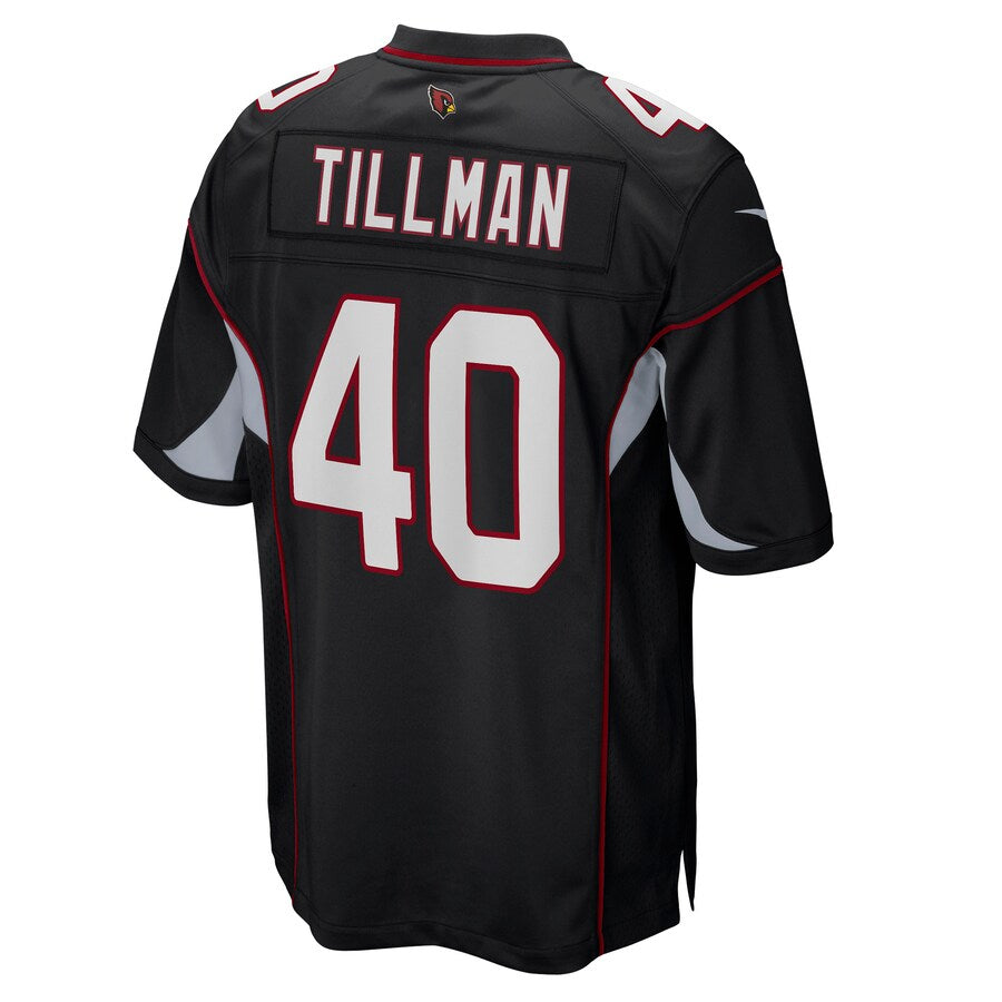 A.Cardinals #40 Pat Tillman Player Black Alternate Game PETTCS Stitched Jerseys