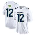 S.Seahawks #12 12th Fan Player White Tundra Fashion Home Game PETTCS Stitched Jerseys