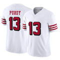 SF.49ers #13 Brock Purdy Player White Limited Alternate Vapor F.U.S.E. Home Game PETTCS Stitched Jerseys