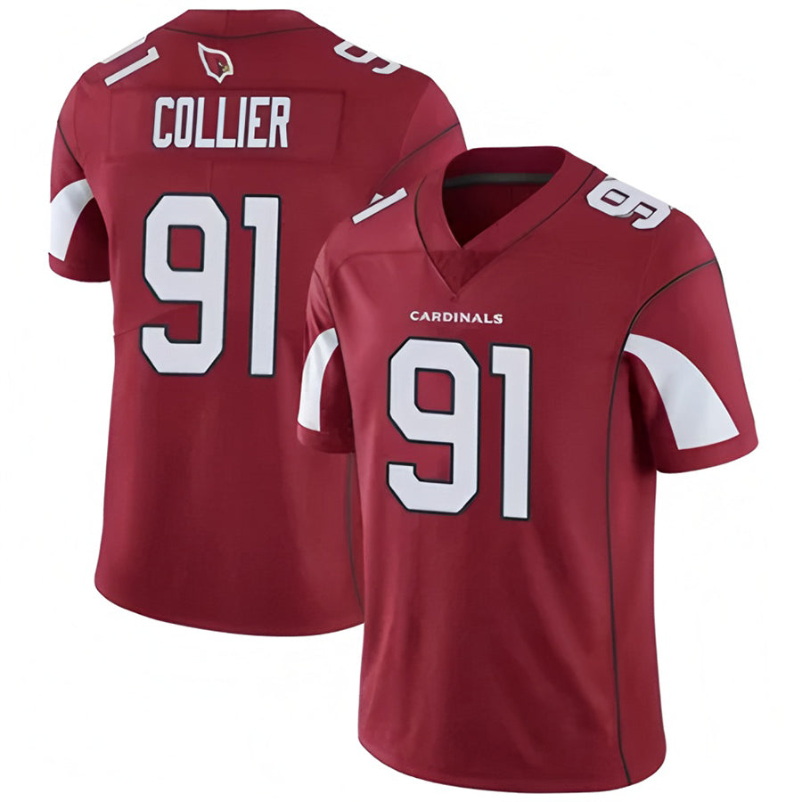 A.Cardinals #91 L.J. Collier Player Cardinal Vapor Untouchable Limited PETTCS Stitched Jerseys