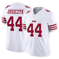 SF.49ers #44 Kyle Juszczyk Player White Limited Vapor F.U.S.E. Home Game PETTCS Stitched Jerseys