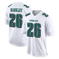 P.Eagles #26 Saquon Barkley Player White Tundra Fashion Home Game PETTCS Stitched Jerseys