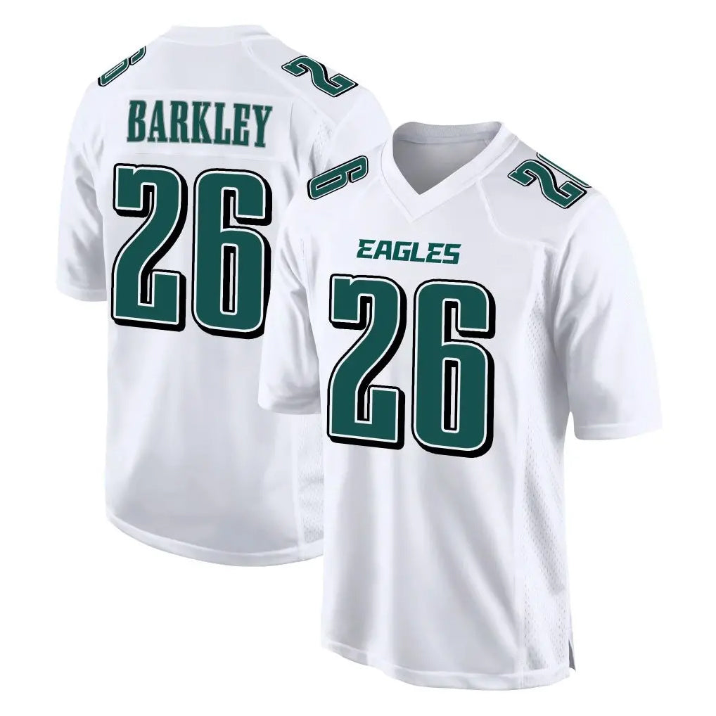P.Eagles #26 Saquon Barkley Player White Tundra Fashion Home Game PETTCS Stitched Jerseys