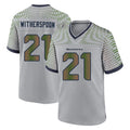 S.Seahawks #21 Devon Witherspoon Player Grey 2025 Rivalries Collection Home Game PETTCS Stitched Jerseys