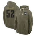 P.Eagles #52 Jonathan Greenard Player Olive Salute to Service Pullover Hoodies Limited PETTCS Stitched Jerseys