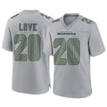 S.Seahawks #20 Julian Love Player Gray Atmosphere Fashion Home Game PETTCS Stitched Jerseys