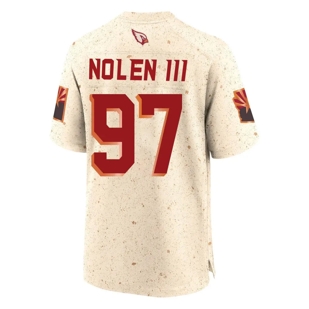 A.Cardinals #97 Walter Nolen III Player Cream Rivalries Collection Game PETTCS Stitched Jerseys