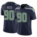 S.Seahawks #90 Jarran Reed Player Navy Limited Vapor F.U.S.E. Home Game PETTCS Stitched Jerseys