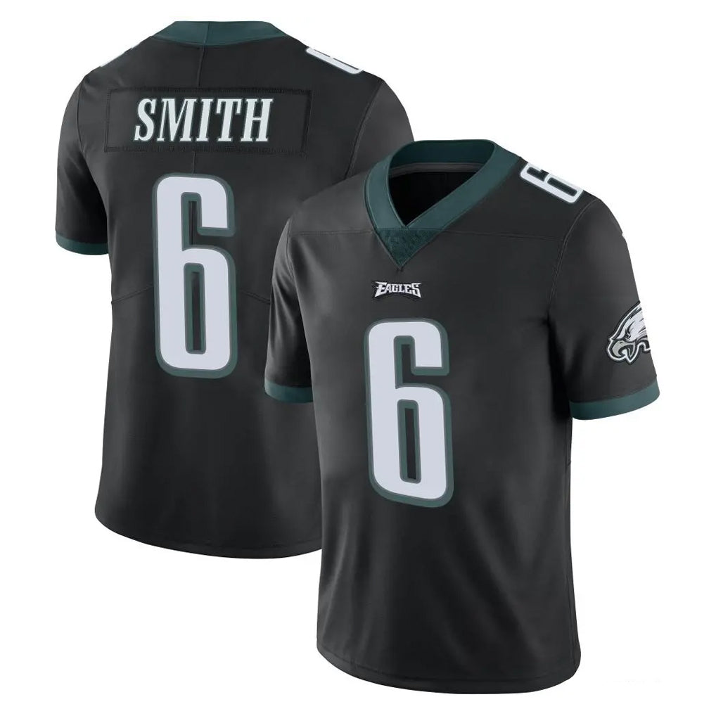 P.Eagles #6 DeVonta Smith Player Black Limited Vapor Untouchable Home Game PETTCS Stitched Jerseys