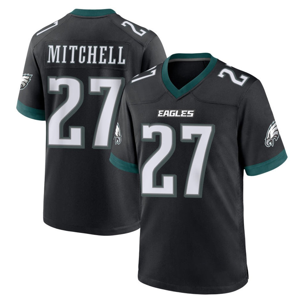 P.Eagles #27 Quinyon Mitchell Player Black Game Home PETTCS Stitched Jerseys