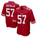 SF.49ers #57 Dre Greenlaw Player Red Home Game PETTCS Stitched Jerseys