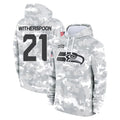 S.Seahawks #21 Devon Witherspoon Player Arctic Camo Limited Salute to Service Pullover Hoodies Game PETTCS Stitched Jerseys