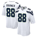 S.Seahawks #88 AJ Barner Player White Home Game PETTCS Stitched Jerseys
