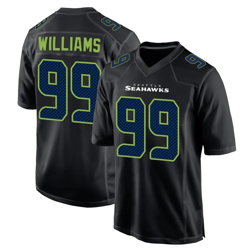 S.Seahawks #99 Leonard Williams Player Black Limited Fashion Home Game PETTCS Stitched Jerseys