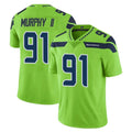 S.Seahawks #91 Byron Murphy II Player Green Limited Color Rush Home Game PETTCS Stitched Jerseys