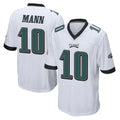 P.Eagles #10 Braden Mann Player White Home Game PETTCS Stitched Jerseys