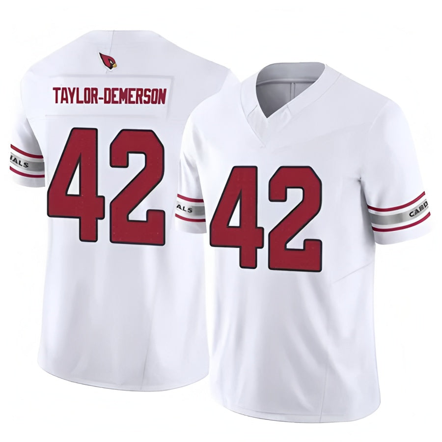 A.Cardinals #42 Dadrion Taylor-Demerson Player White Limited PETTCS Stitched Jerseys