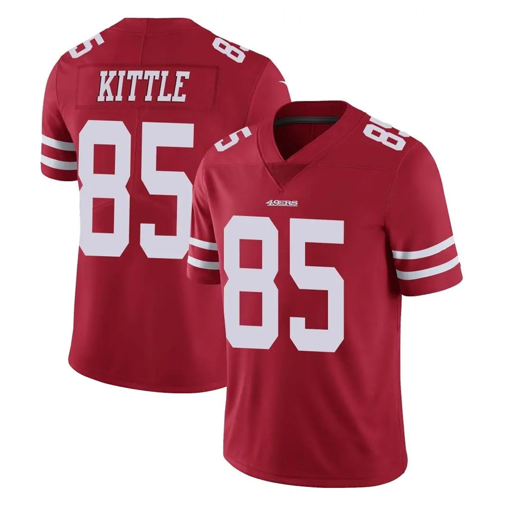 SF.49ers #85 George Kittle Player Red Limited Vapor Untouchable Home Game PETTCS Stitched Jerseys