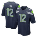 S.Seahawks #12 12th Fan Player Navy Home Game PETTCS Stitched Jerseys