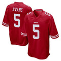 SF.49ers #5 Mike Evans Player Red Home Game PETTCS Stitched Jerseys