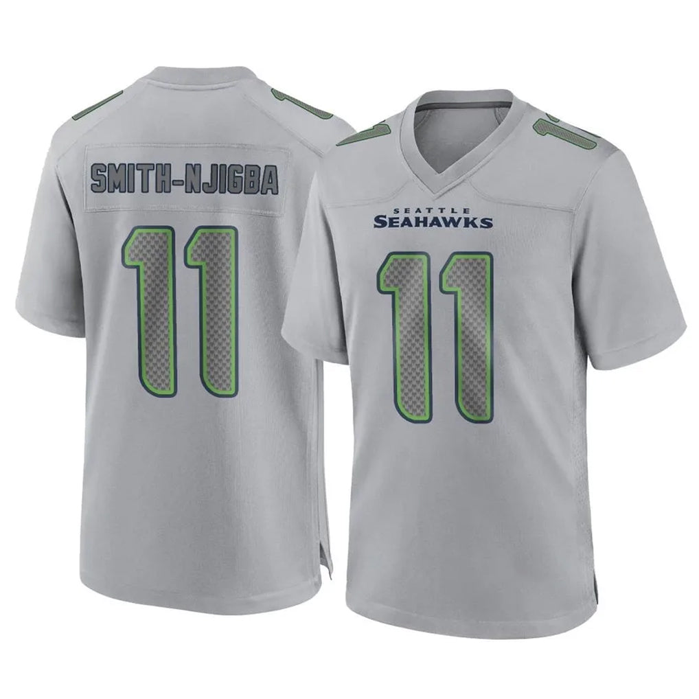 S.Seahawks #11 Jaxon Smith-Njigba Player Gray Atmosphere Fashion Home Game PETTCS Stitched Jerseys