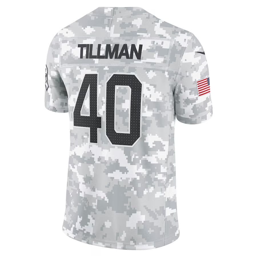 A.Cardinals #40 Pat Tillman Player Camo Salute to Service Limited PETTCS Stitched Jerseys