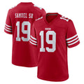 SF.49ers #19 Deebo Samuel Sr. Player Red Game Home PETTCS Stitched Jerseys