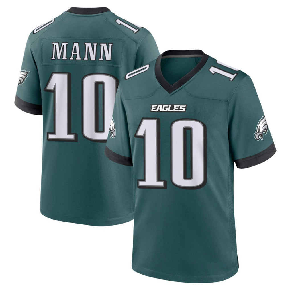 P.Eagles #10 Braden Mann Player Green Home Game PETTCS Stitched Jerseys